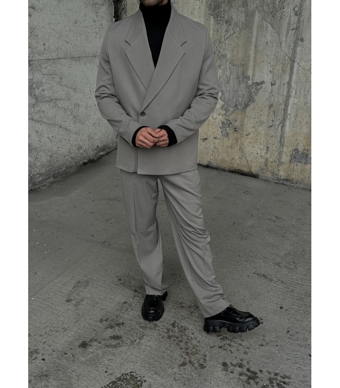 OVERSİZE YAN DETAYLI ÖZEL KESİM ANTRASİT TAKIM