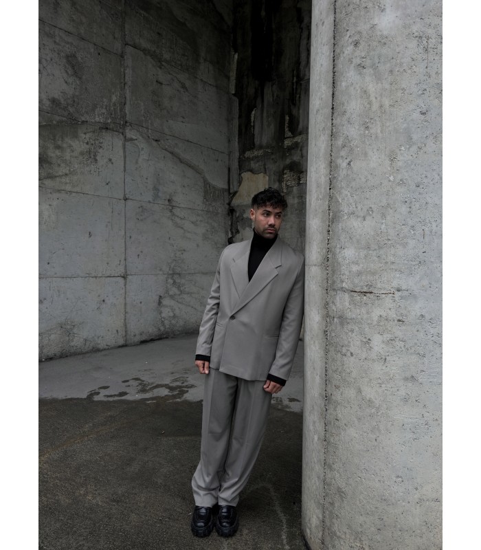 OVERSİZE YAN DETAYLI ÖZEL KESİM ANTRASİT TAKIM