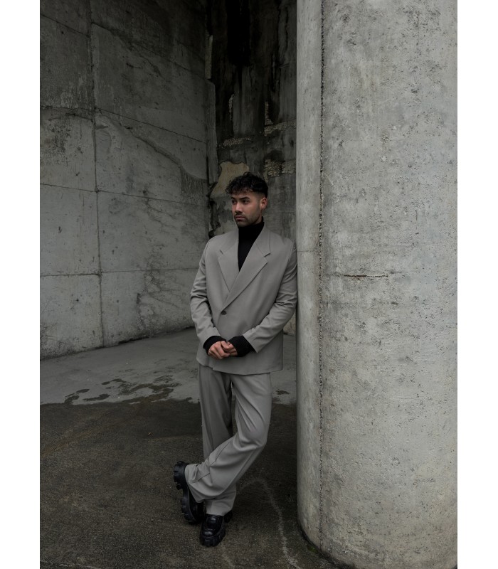 OVERSİZE YAN DETAYLI ÖZEL KESİM ANTRASİT TAKIM