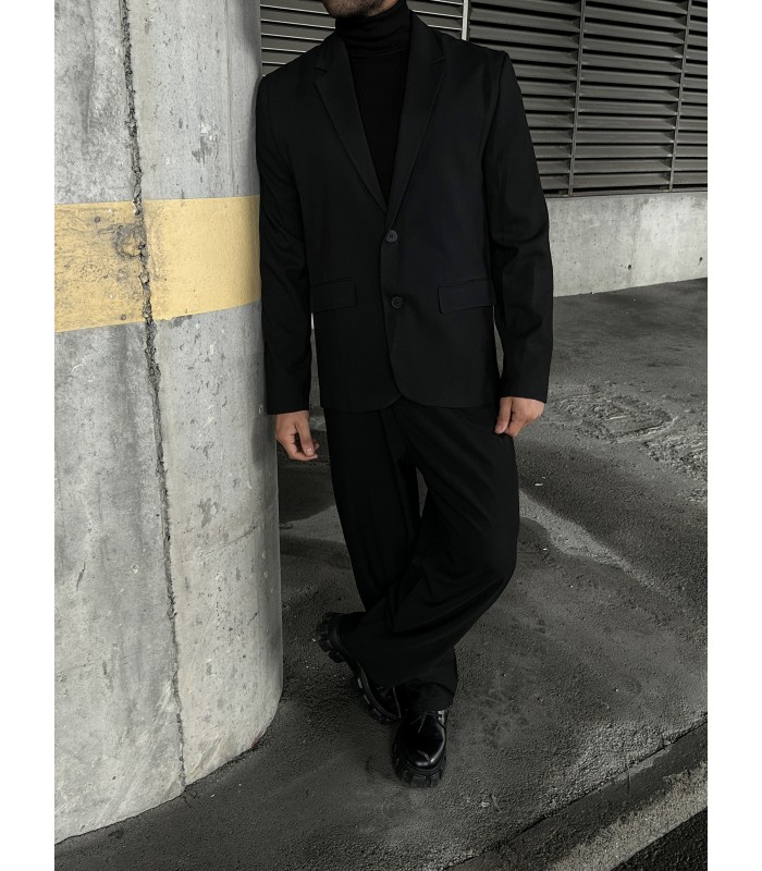 YENİ SEZON OVERSİZE ÖZEL KESİM SİYAH TAKIM