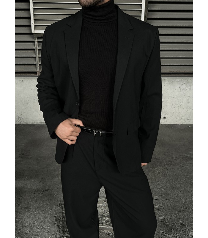 YENİ SEZON OVERSİZE ÖZEL KESİM SİYAH TAKIM