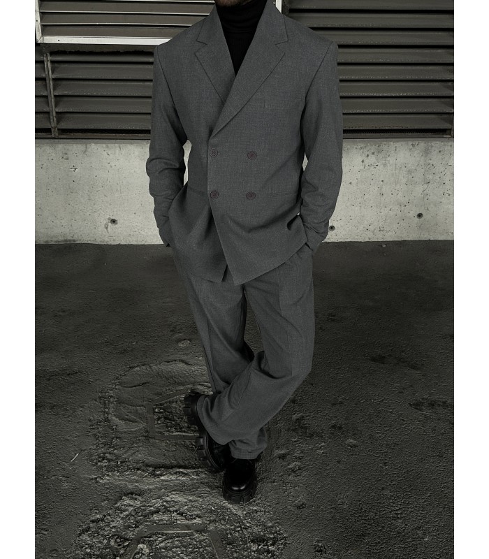 YENİ SEZON OVERSİZE ÖZEL KESİM GRİ TAKIM