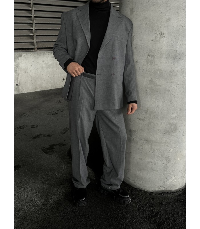 YENİ SEZON OVERSİZE ÖZEL KESİM GRİ TAKIM