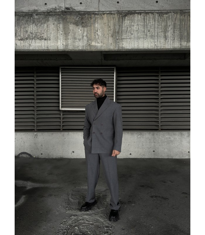 YENİ SEZON OVERSİZE ÖZEL KESİM GRİ TAKIM