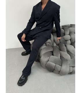 Yeni sezon oversize özel kesim lacivert takım