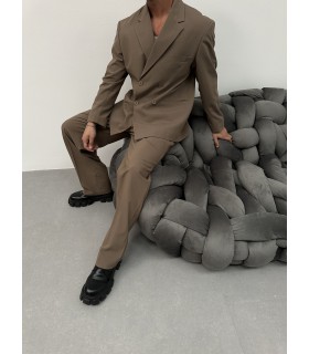 Yeni sezon oversize özel kesim vizon takım