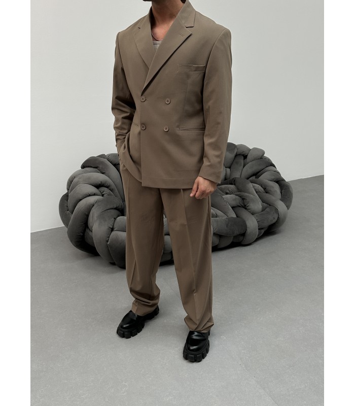 Yeni sezon oversize özel kesim vizon takım