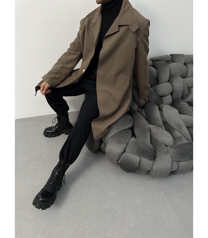 OVERSİZE TRENCH KAHVE CEKET