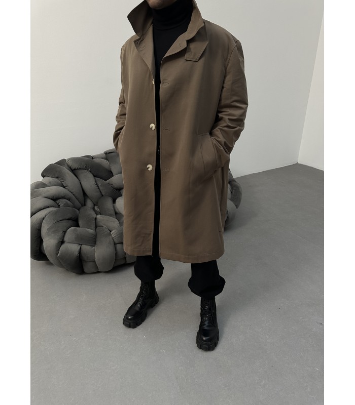 OVERSİZE TRENCH KAHVE CEKET