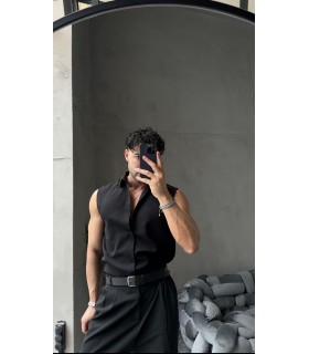 Yeni sezon siyah spor gömlek