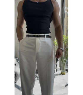 KLASİK TOKA DETAYLI İNCE SİYAH KEMER