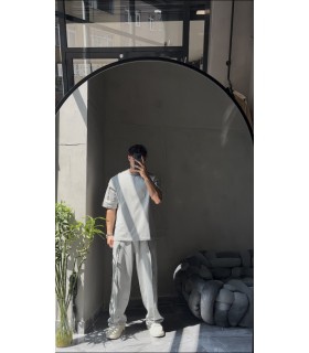 OVERSİZE YIKAMA KUMAŞ EŞOFMAN TAKIM