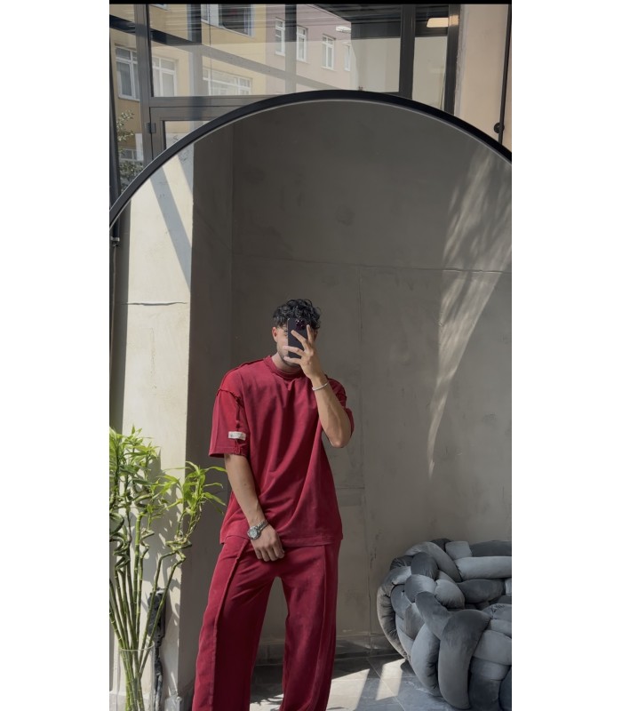 OVERSİZE YIKAMA KUMAŞ EŞOFMAN TAKIM