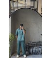 POLO YAKA OVERSİZE YIKAMA KUMAŞ EŞOFMAN TAKIM
