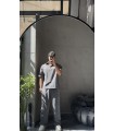 POLO YAKA OVERSİZE YIKAMA KUMAŞ EŞOFMAN TAKIM