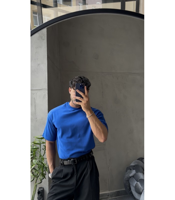 OVERSİZE BİSİKLET YAKA TİŞÖRT