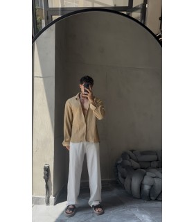 OVERSİZE ÖZEL KUMAŞ GÖMLEK