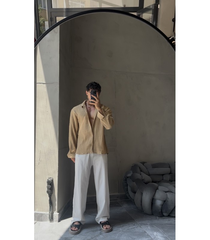 OVERSİZE ÖZEL KUMAŞ GÖMLEK