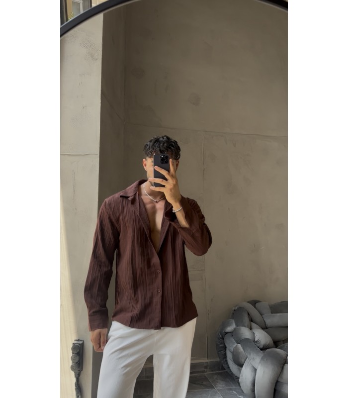 OVERSİZE ÖZEL KUMAŞ GÖMLEK