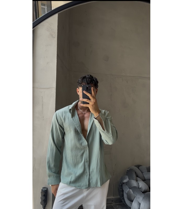 OVERSİZE ÖZEL KUMAŞ GÖMLEK