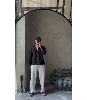 OVERSİZE ÖZEL KUMAŞ GÖMLEK