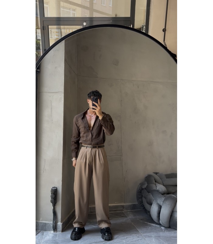 YENİ SEZON PÜRÜSÜZ OVERSİZE GÖMLEK