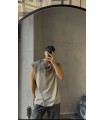OVESİZE LAZER KESİM SIFIR KOL TİŞÖRT