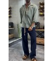 KEMER DETAYLI BAGGY KETEN PANTOLON