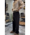 KEMER DETAYLI BAGGY KETEN PANTOLON