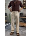 KEMER DETAYLI BAGGY KETEN PANTOLON