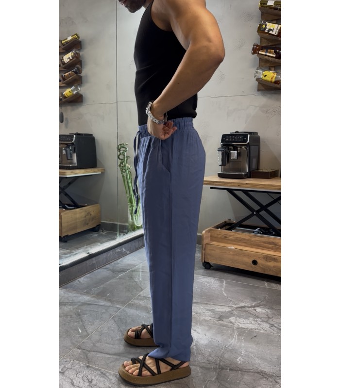 TENSEL KUMAŞ İP DETAYLI BAGGY PANTOLON