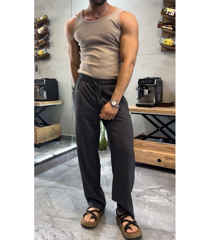TENSEL KUMAŞ İP DETAYLI BAGGY PANTOLON