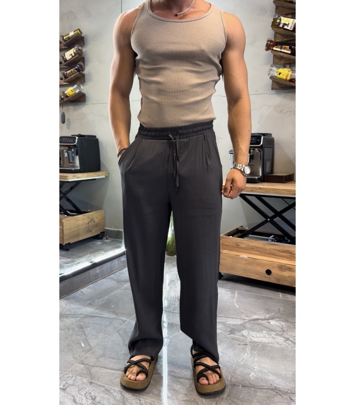 TENSEL KUMAŞ İP DETAYLI BAGGY PANTOLON