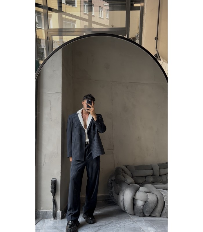 YENİ SEZON OVERSİZE YÜKSEK KALİTE ÇİZGİLİ TAKIM