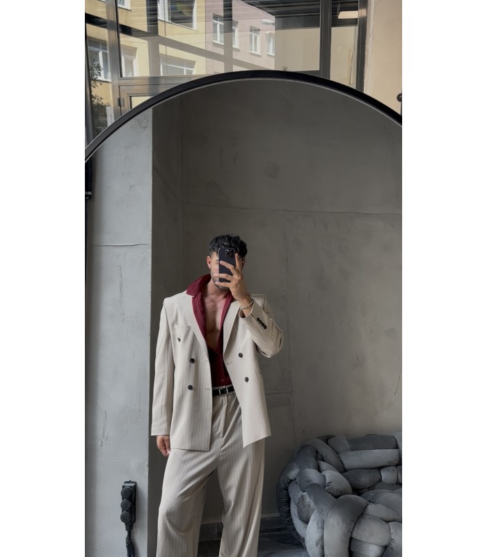 YENİ SEZON OVERSİZE YÜKSEK KALİTE ÇİZGİLİ TAKIM