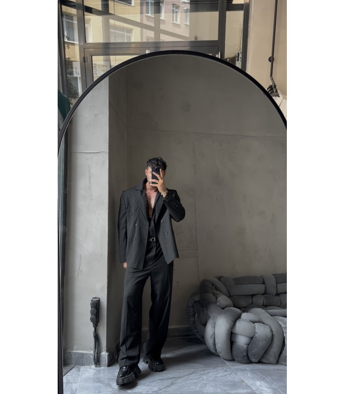 YENİ SEZON OVERSİZE YÜKSEK KALİTE ÇİZGİLİ TAKIM