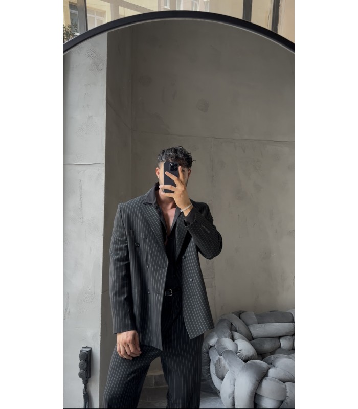 YENİ SEZON OVERSİZE YÜKSEK KALİTE ÇİZGİLİ TAKIM