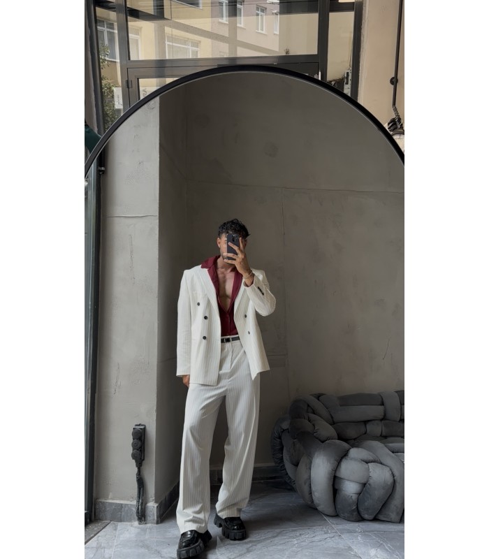 YENİ SEZON OVERSİZE YÜKSEK KALİTE ÇİZGİLİ TAKIM