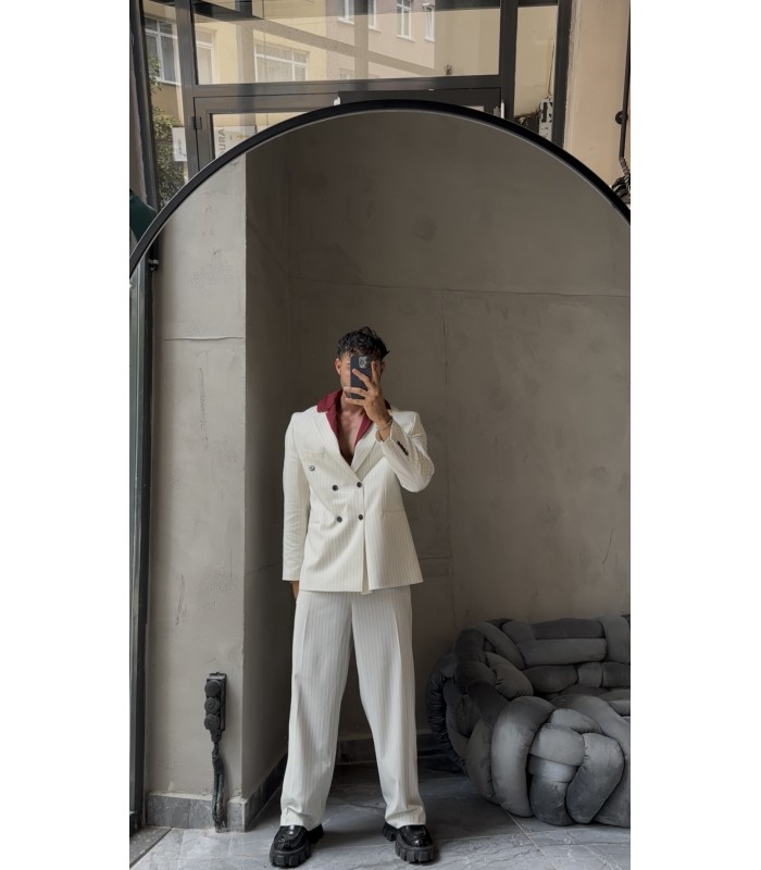 YENİ SEZON OVERSİZE YÜKSEK KALİTE ÇİZGİLİ TAKIM