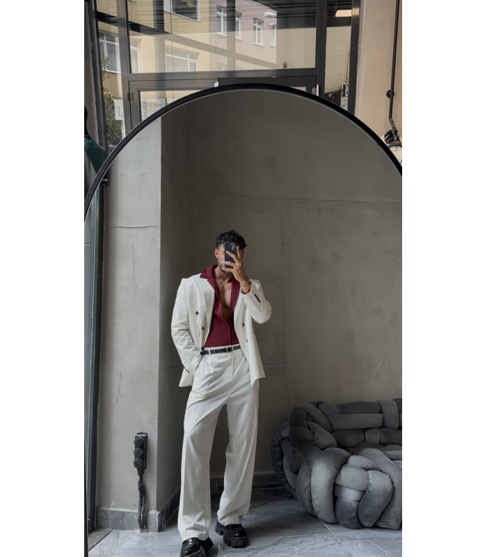 YENİ SEZON OVERSİZE YÜKSEK KALİTE ÇİZGİLİ TAKIM