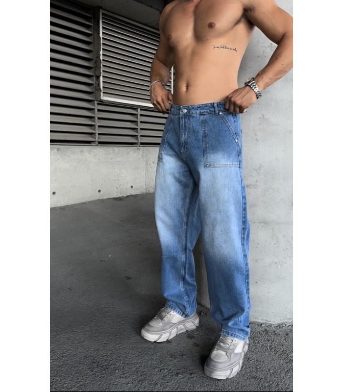 CEP DETYALI BAGGY FİT JEAN