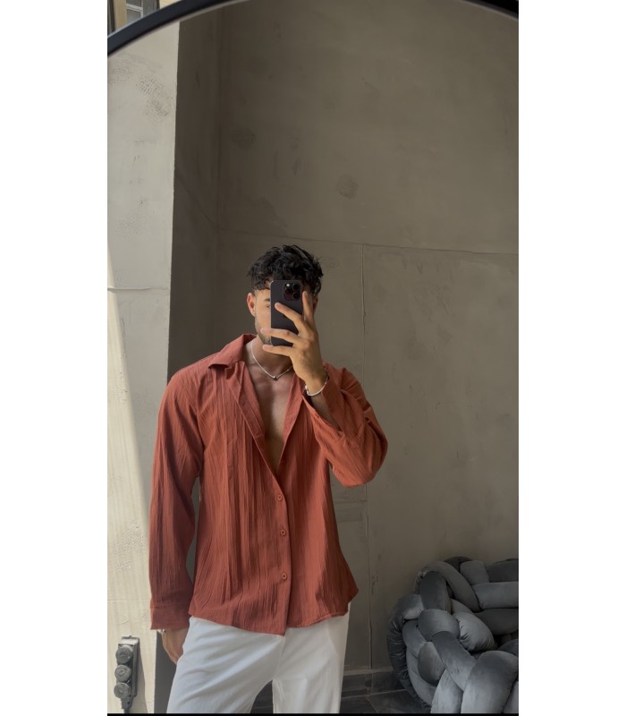 OVERSİZE ÖZEL KUMAŞ GÖMLEK