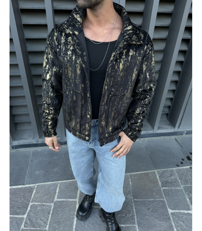 OVERSİZE SPECİAL SİYAH GOLD CEKET