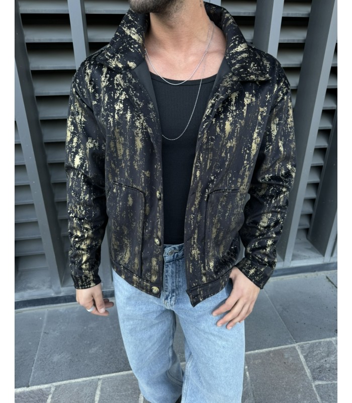 OVERSİZE SPECİAL SİYAH GOLD CEKET