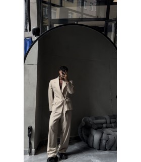 YENİ SEZON OVERSİZE YANDAN KEMER DETAYLI TAKIM