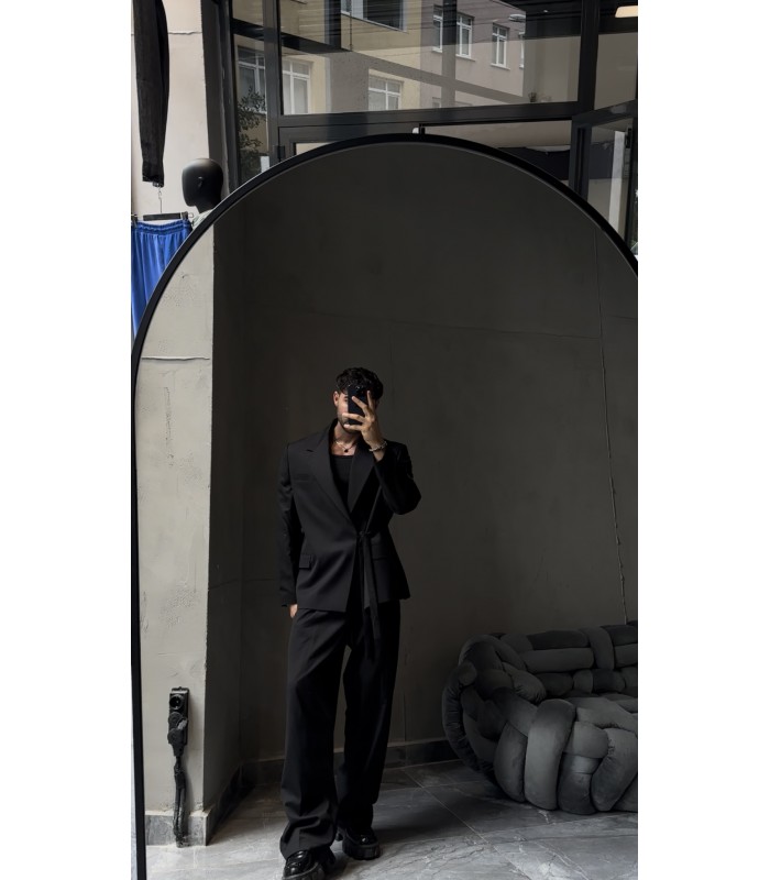 YENİ SEZON OVERSİZE YANDAN KEMER DETAYLI TAKIM