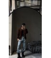 OVERSİZE CROP KESİM DÜĞME DETAYLI HIRKA