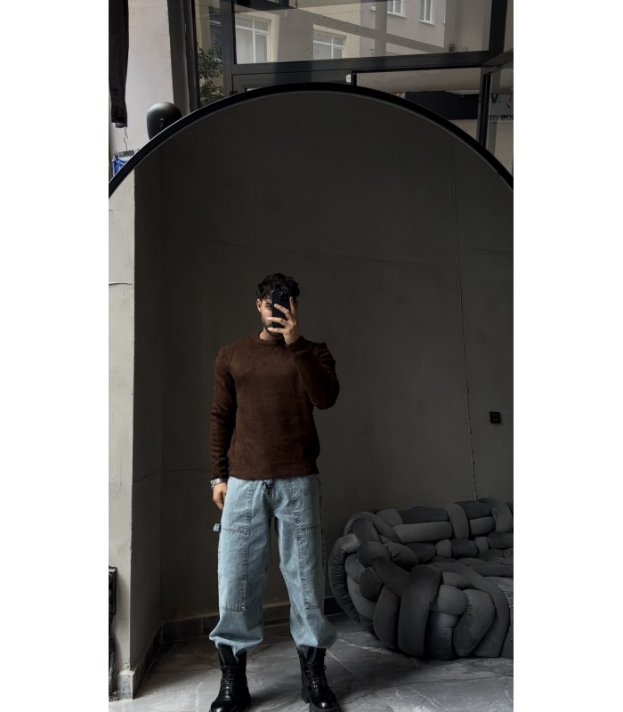 BİSİKLET YAKA OVERSİZE YENİ SEZON PELUŞ