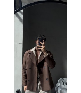 CROP KESİM OVERSİZE DÜĞME DETAYLI CEKET