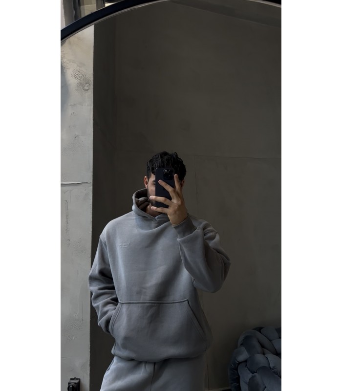 OVERSİZE SPREY DESEN DETAYLI EŞOFMAN TAKIM